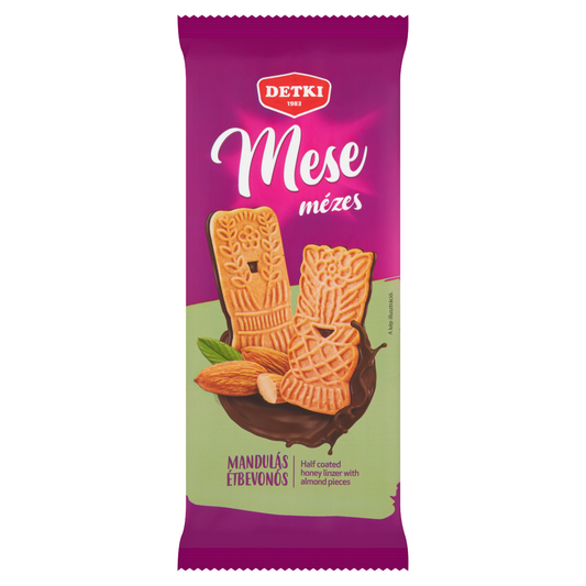 Detki Mese mézes linzer manduladarabokkal kakaós étbevonómasszával félig mártva 180 g