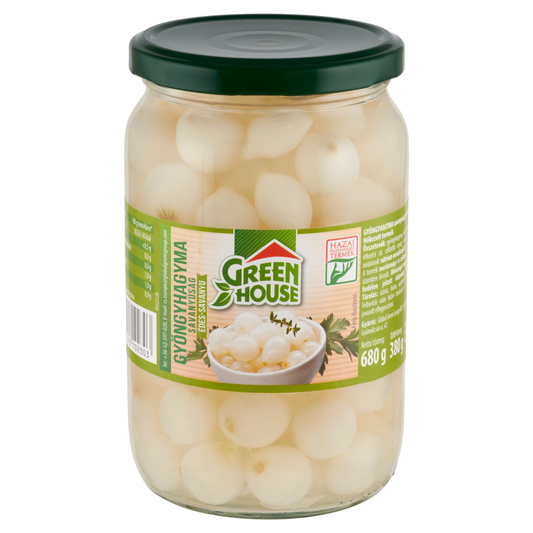 Greenhouse Green House édes-savanyú gyöngyhagyma savanyúság 680 g