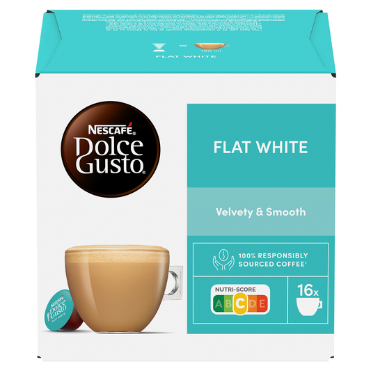Dolce Gusto NESCAFÉ Flat White tejes kávékapszula cukorral 16 db 187,2 g
