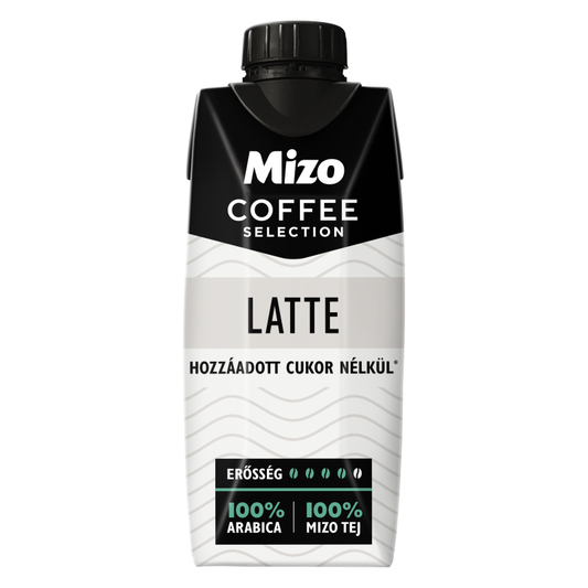 Mizo Coffee Selection Latte UHT zsírszegény kávés tej édesítőszerekkel 250 ml