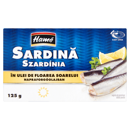 Hamé szardínia növényi olajban 125g