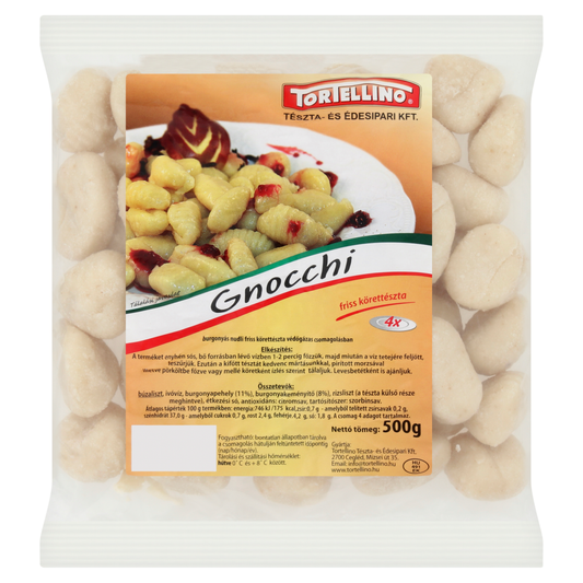 TORTELLINO gnocchi burgonyás nudli friss körettészta 500 g