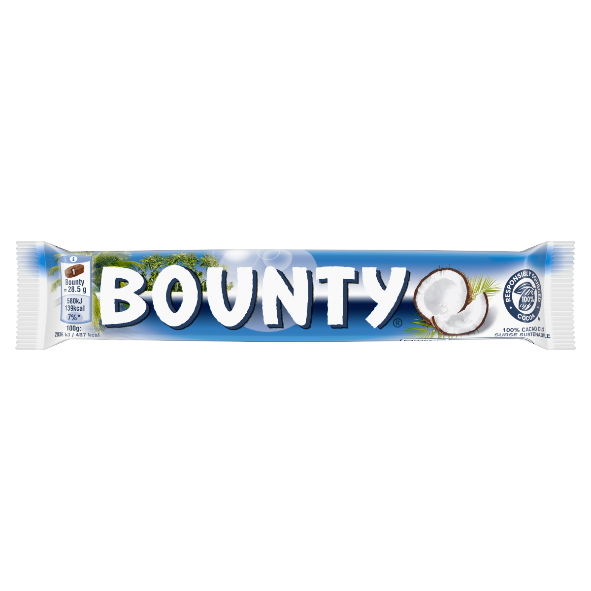 BOUNTY tejcsokoládé puha kókuszos töltelékkel 2 x 28,5 g (57 g)