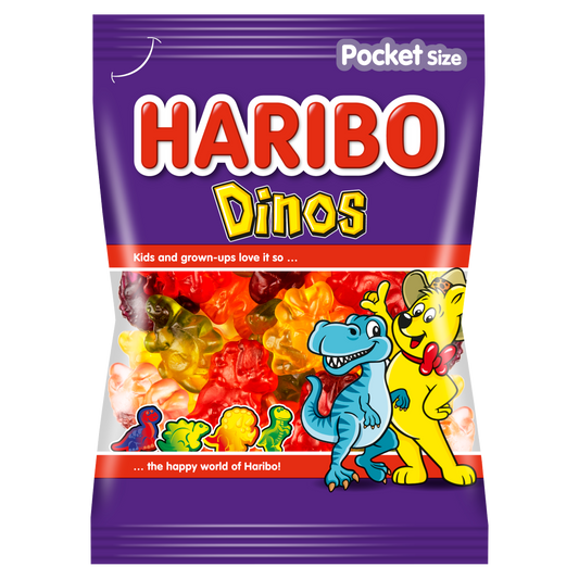 HARIBO Dinos gyümölcsízű gumicukorka 100 g