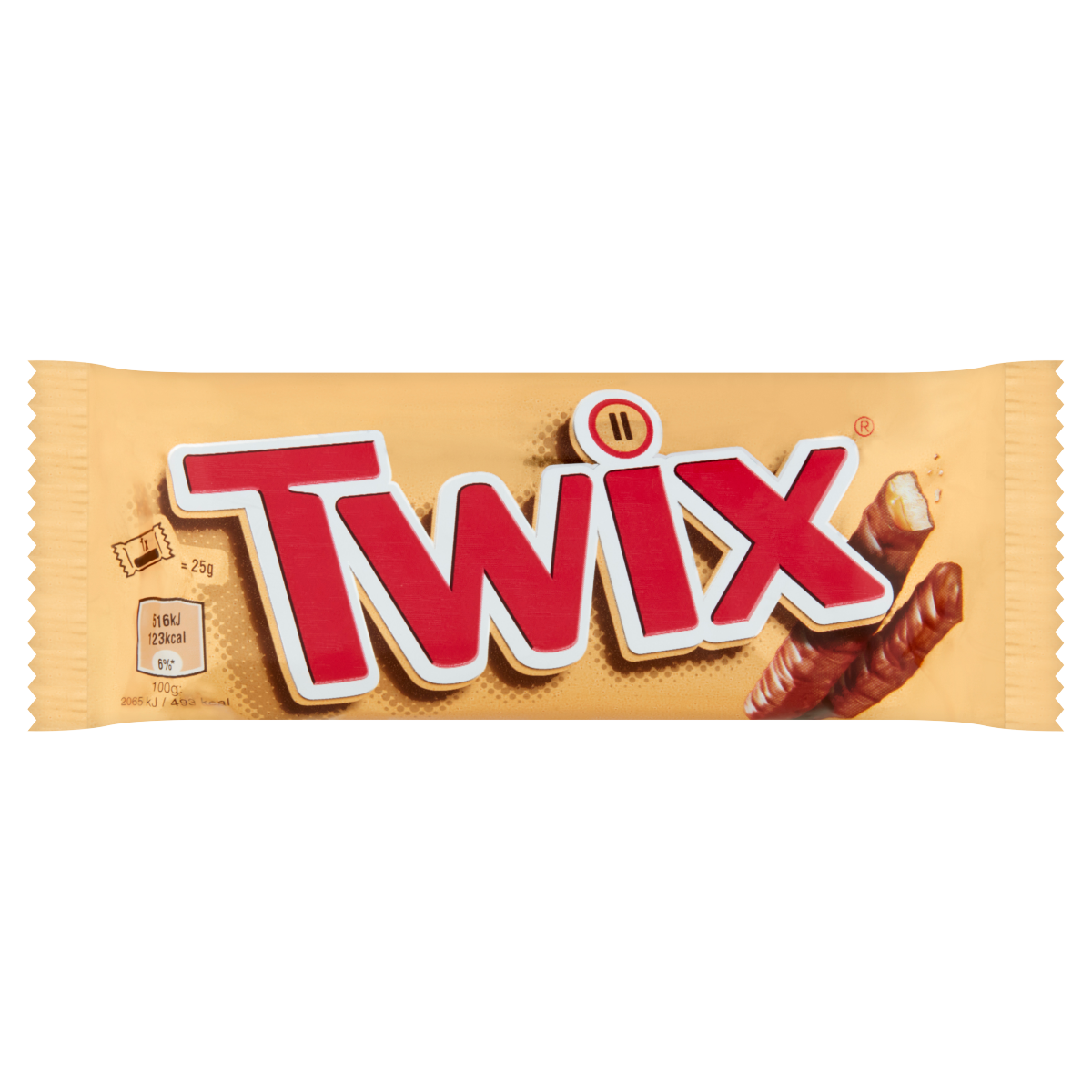 Twix kekszes szeletek karamellával tejcsokoládéba mártva 2 x 25 g (50 g)