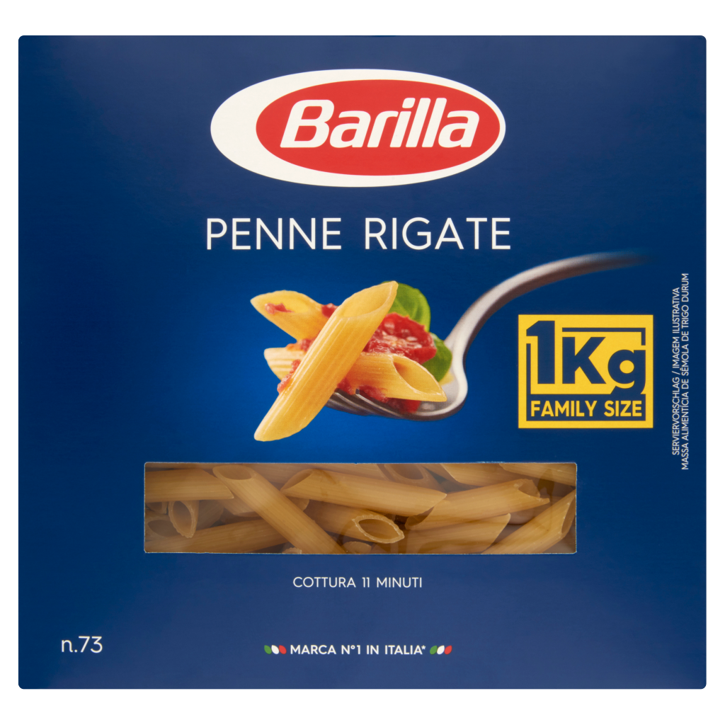 Barilla Penne Rigate apró durum száraztészta 1 kg
