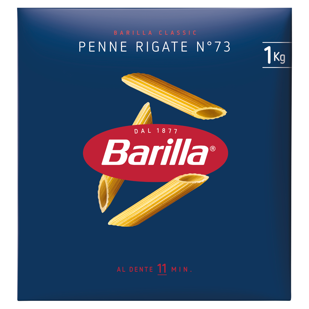 Barilla Penne Rigate apró durum száraztészta 1 kg