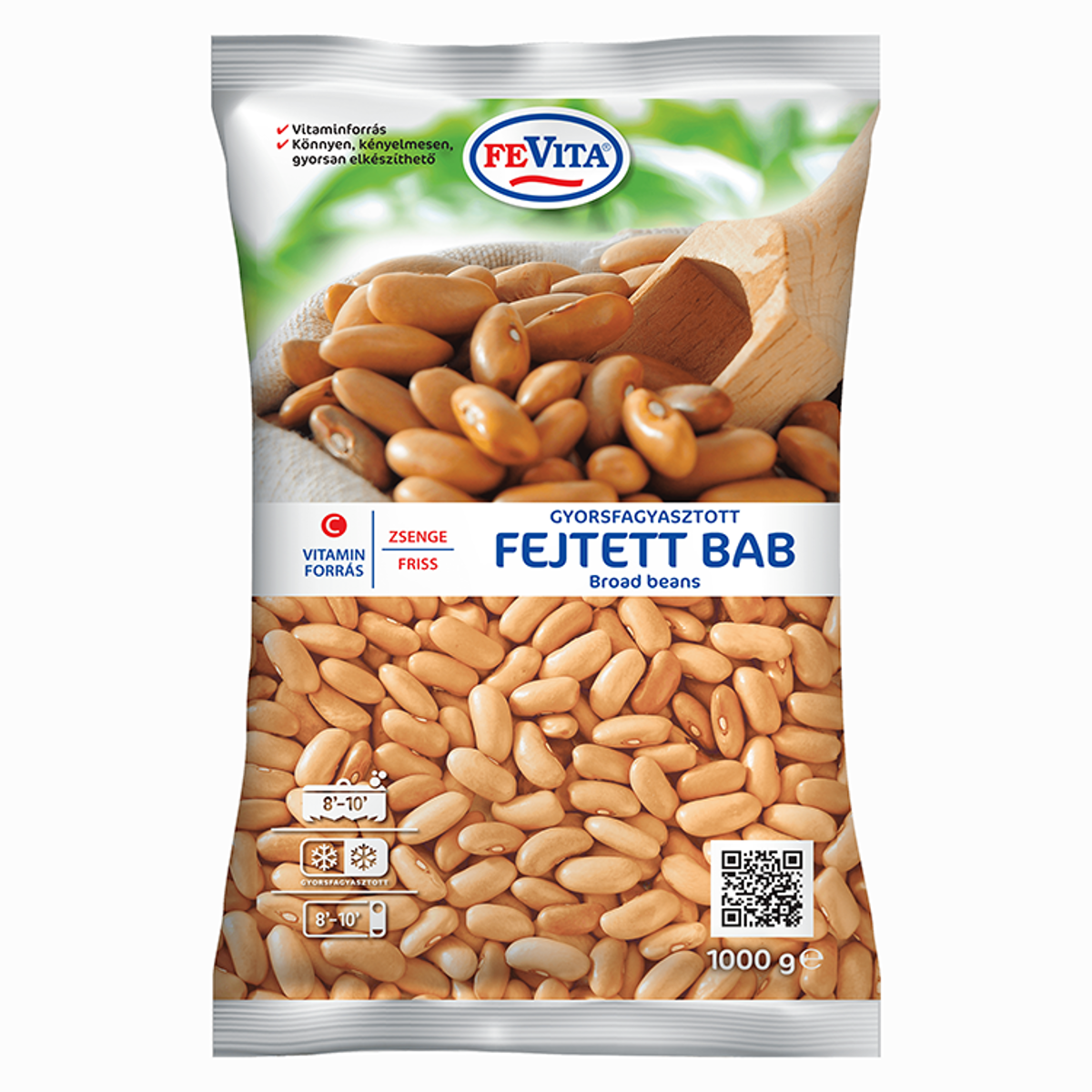 Fevita Gyorsfagyasztott Fejtett Bab 1 kg
