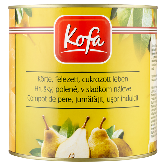 Kofa Premium Felezett Körte Cukrozott Lében 2,5 kg