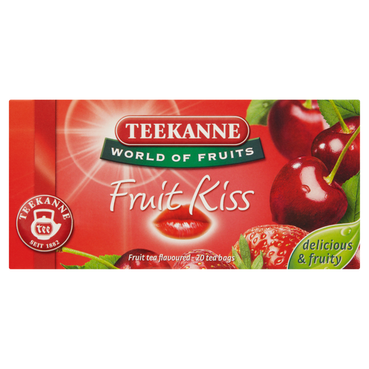 TEEKANNE World of Fruits cseresznye- és eperízesítésű gyümölcstea keverék 20 filter 50 g