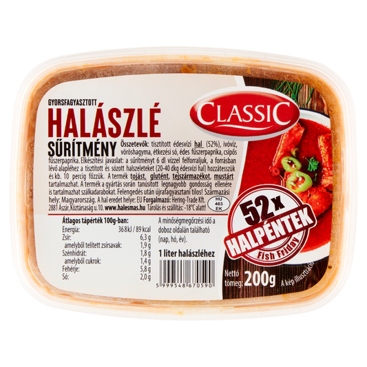 Classic Gyorsfagyasztott Halászlé Sűrítmény 200 g
