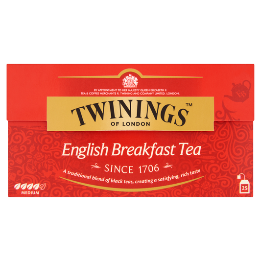 TWININGS English Breakfast Fekete Tea 25 x 2 g