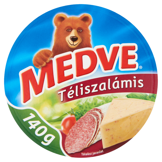 MEDVE téliszalámis kenhető, félzsíros ömlesztett sajt 8 x 17,5 g (140 g)