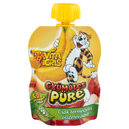 SIÓ Vitatigris alma-szőlő-banán gyümölcspüré 90 g