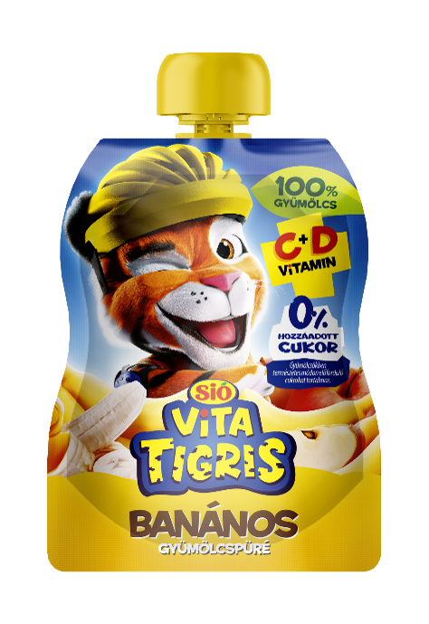 SIÓ Vitatigris alma-szőlő-banán gyümölcspüré 90 g