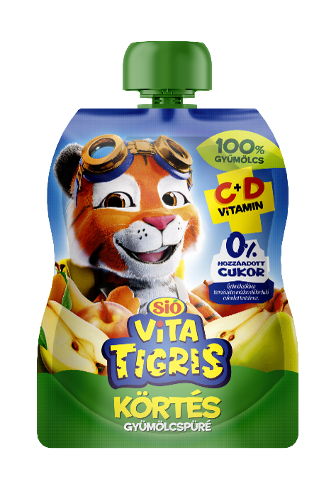 SIÓ Vitatigris alma-körte-szőlő gyümölcspüré 90 g