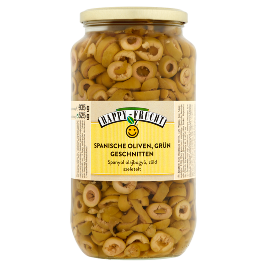 Happy Frucht szeletelt zöld spanyol olajbogyó 935 g
