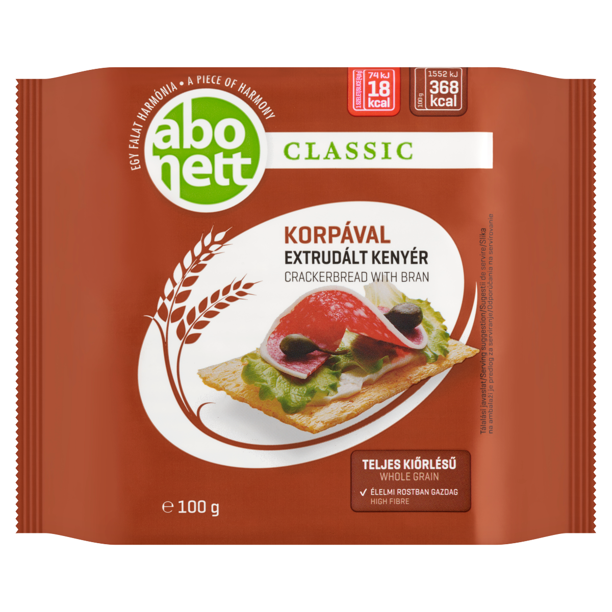 Abonett Classic extrudált kenyér korpával 100 g