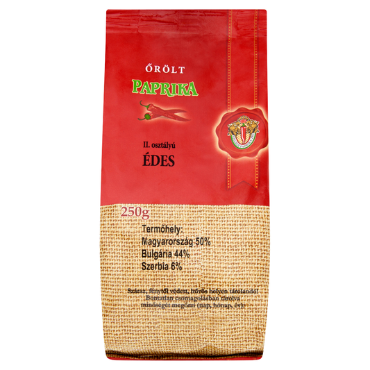 Szegedi Paprika II. osztályú édes őrölt paprika 250 g