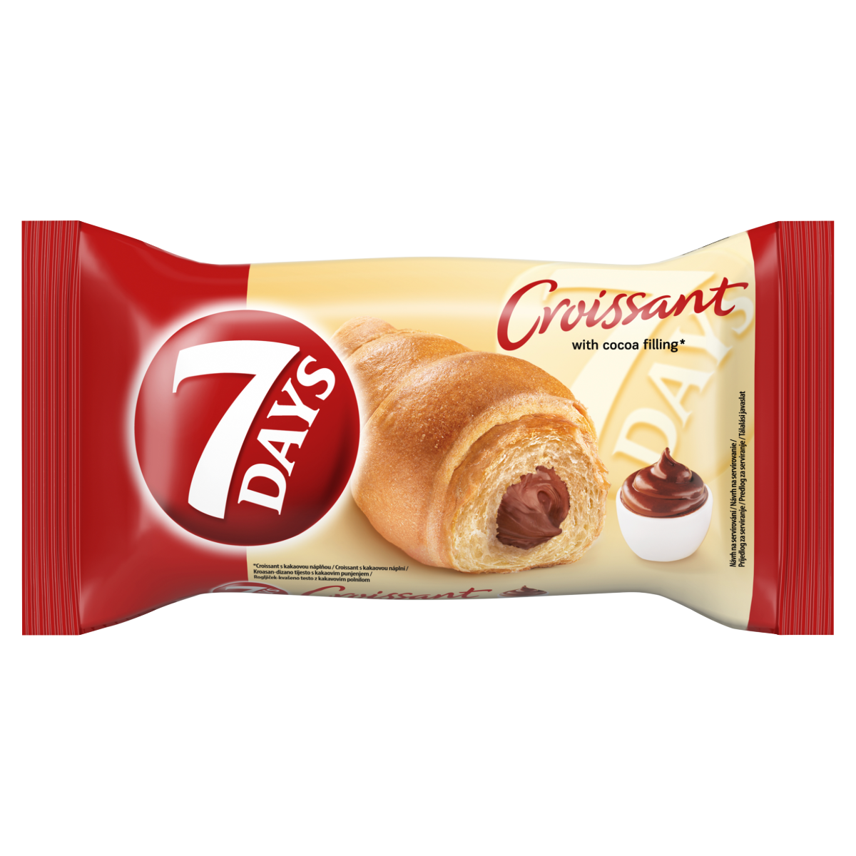 7DAYS Croissant Kakaós Töltelékkel 60 g