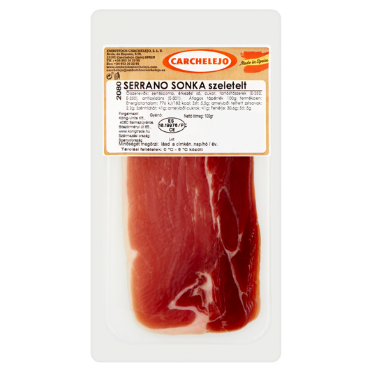 König Carchelejo szeletelt Serrano sonka 100 g