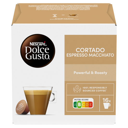 Dolce Gusto NESCAFÉ Cortado Espresso Macchiato tejes kávékapszula 16 db 100,8 g