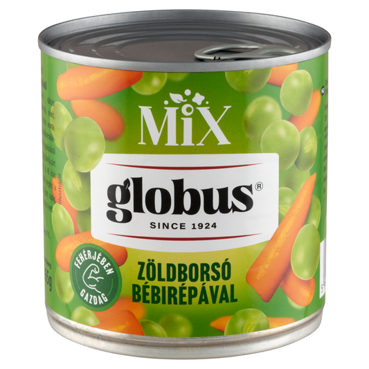 GLOBUS Mix zöldborsó bébirápával 400 g