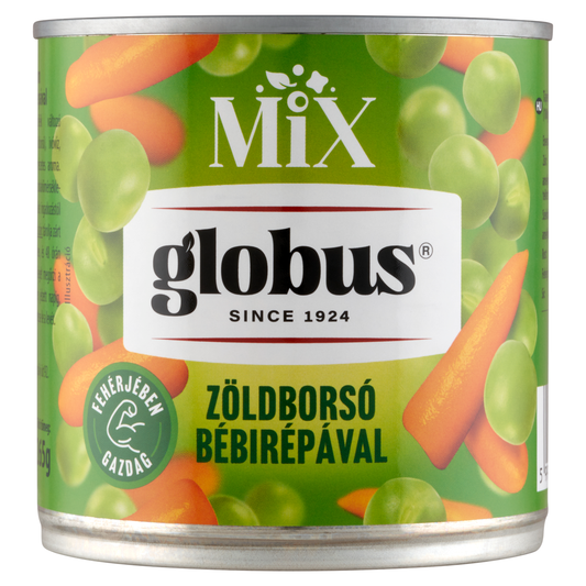 GLOBUS Mix zöldborsó bébirápával 400 g