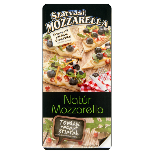 Szarvasi szeletelt natúr pizza mozzarella sajt 100 g