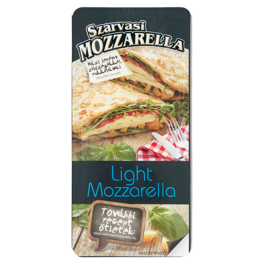 Szarvasi szeletelt light pizza mozzarella sajt 100 g